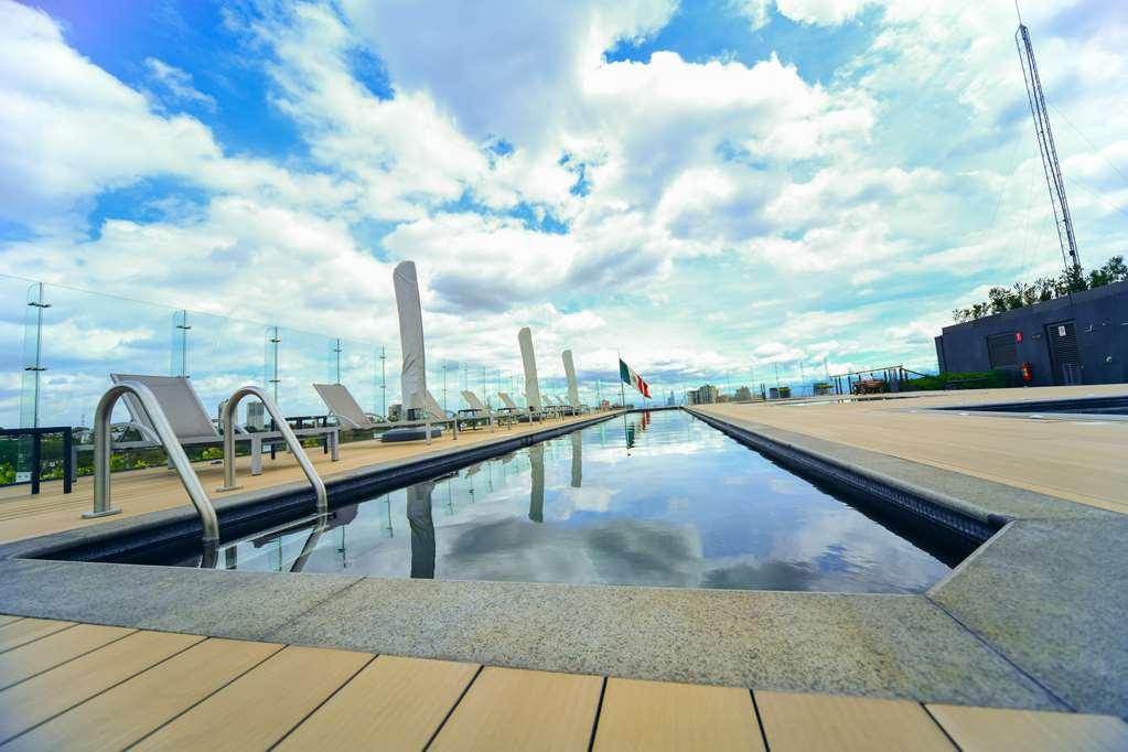 墨西哥城 Galeria Plaza San Jeronimo酒店 设施 照片 The rooftop pool at the hotel